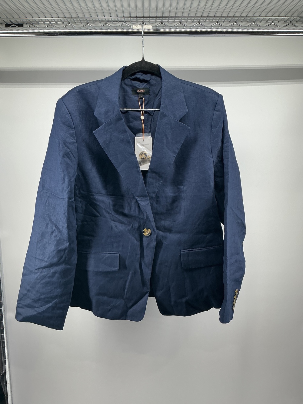 100% European Linen Structured Blazer